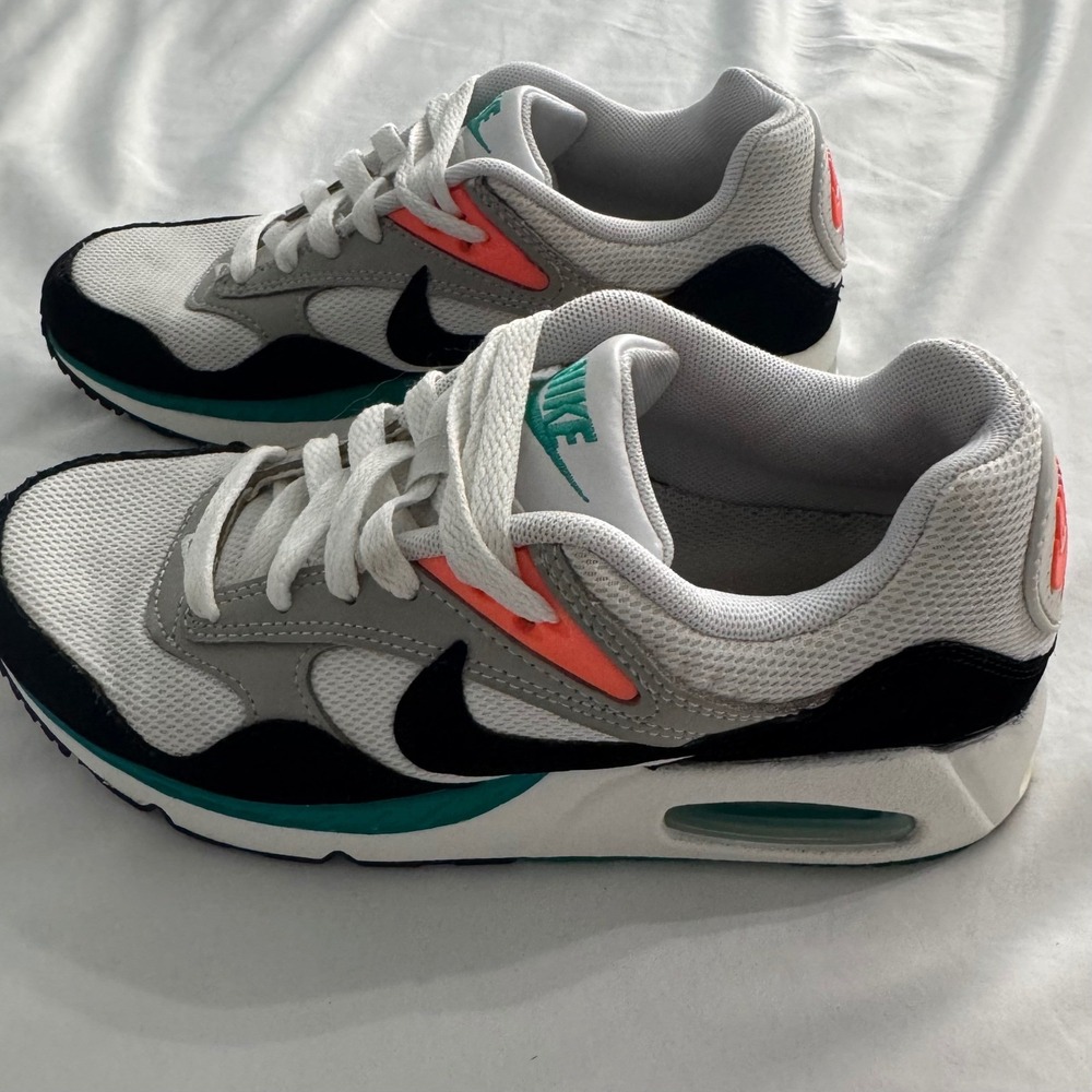 Nike Air Max Correlate White Green & Bright Mango Woman's Athletic Shoes Size 6 - Picture 2 of 11
